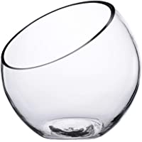 KnikGlass - Cuenco de cristal con forma de burbuja- para pecera y terrario de plantas- diseño de globo terrario